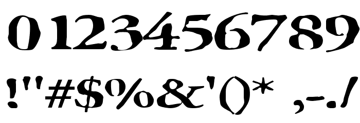 GhostTownExtended Font OTHER CHARS