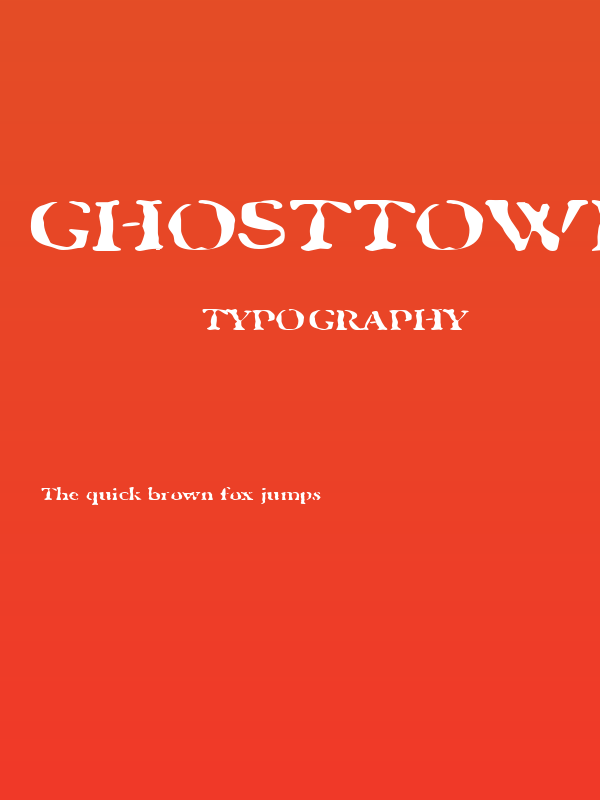 GhostTownExtended Poster
