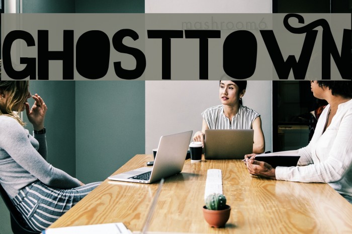 GhostTown Font examples