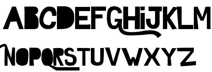 GhostTown Font LOWERCASE