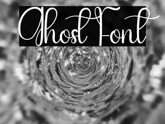 Ghost Font examples