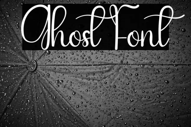 Ghost Font examples