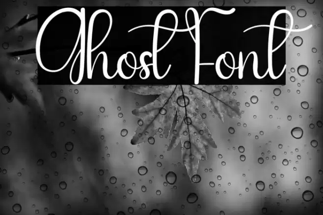 Ghost Font examples