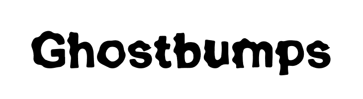 Ghostbumps  baixar fontes gratis