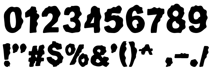 Ghostbumps Font OTHER CHARS