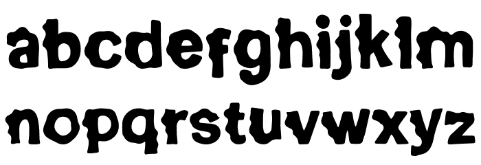 Ghostbumps Font LOWERCASE