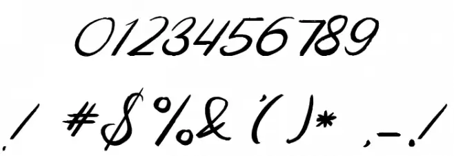 Ghostbusters Font OTHER CHARS