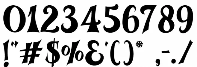 Ghosteen Шрифта ДРУГИЕ символов