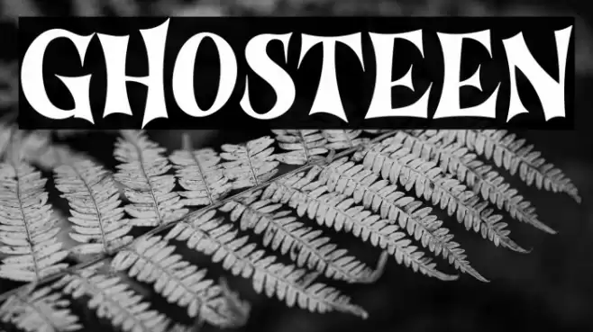 Ghosteen Шрифта examples