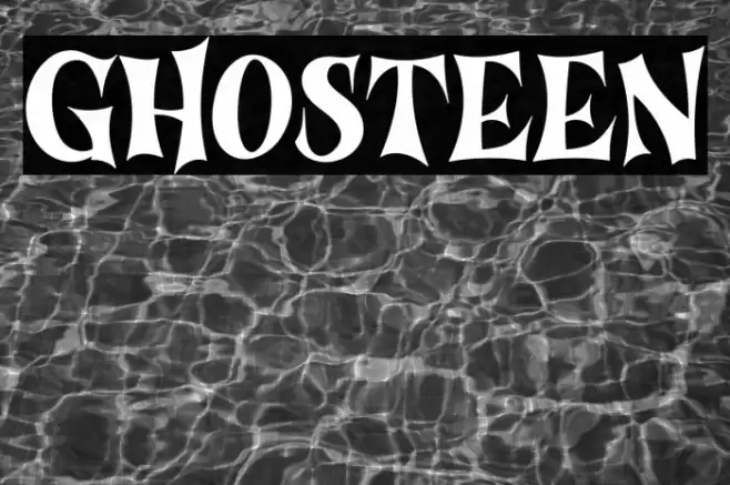 Ghosteen Шрифта examples