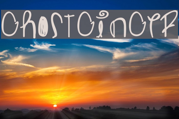 Ghostginger Font examples