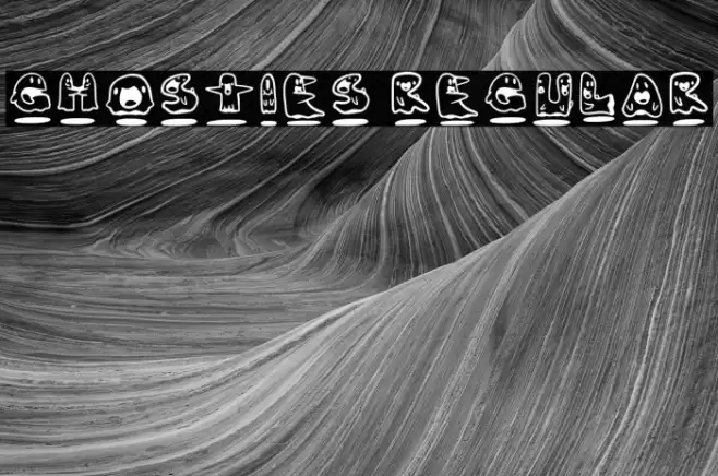 Ghosties Regular Font examples