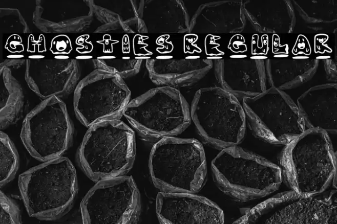 Ghosties Regular Font examples