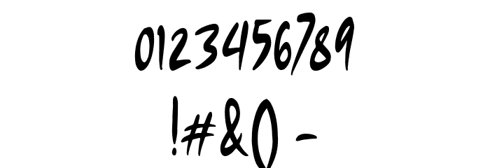 Ghostily Regular Font OTHER CHARS