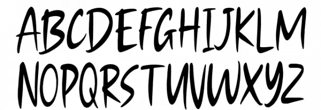 Ghostily Regular Schriftart Groß