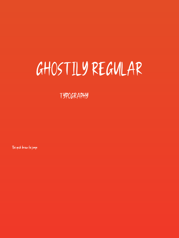 Ghostily Regular Poster