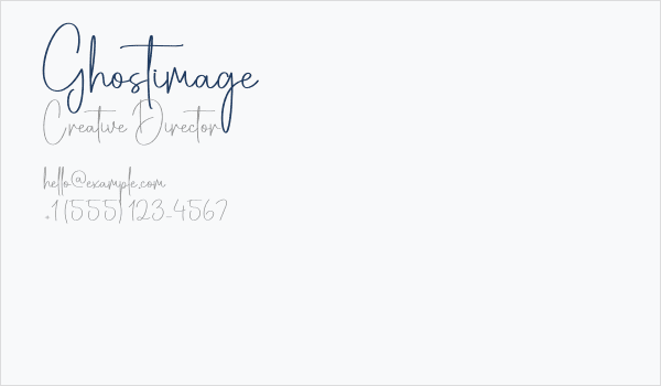 Ghostimage Business Card