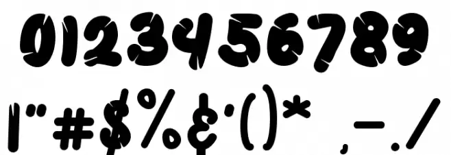 Ghosting Font OTHER CHARS