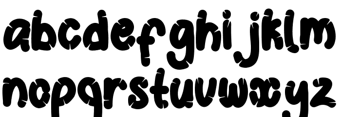 Ghosting Font LOWERCASE