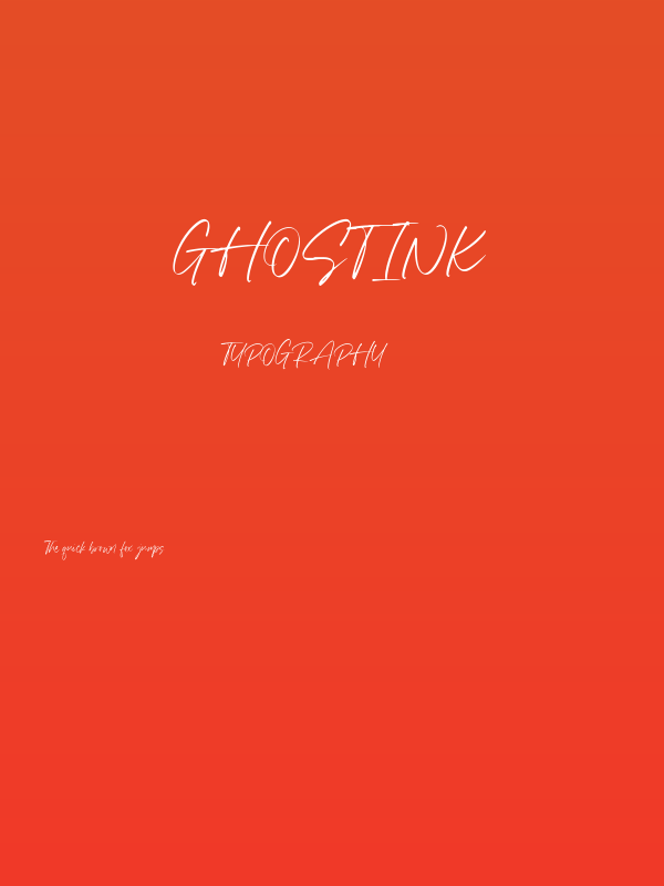 Ghostink Poster