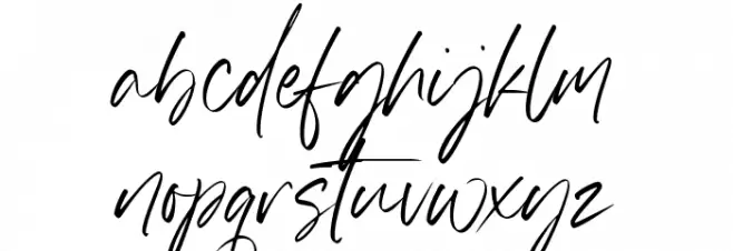 Ghostink Font LOWERCASE
