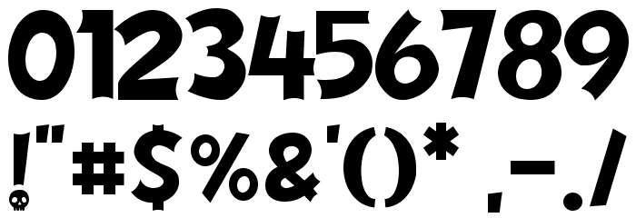 Ghostival DEMO Font OTHER CHARS