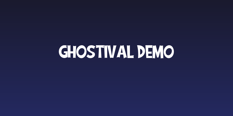 Ghostival DEMO Social Header