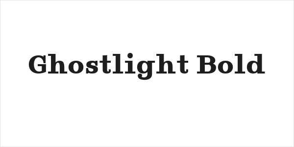 Ghostlight Bold Logo