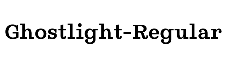 Ghostlight-Regular Font