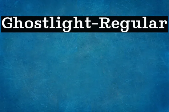 Ghostlight-Regular Example 2