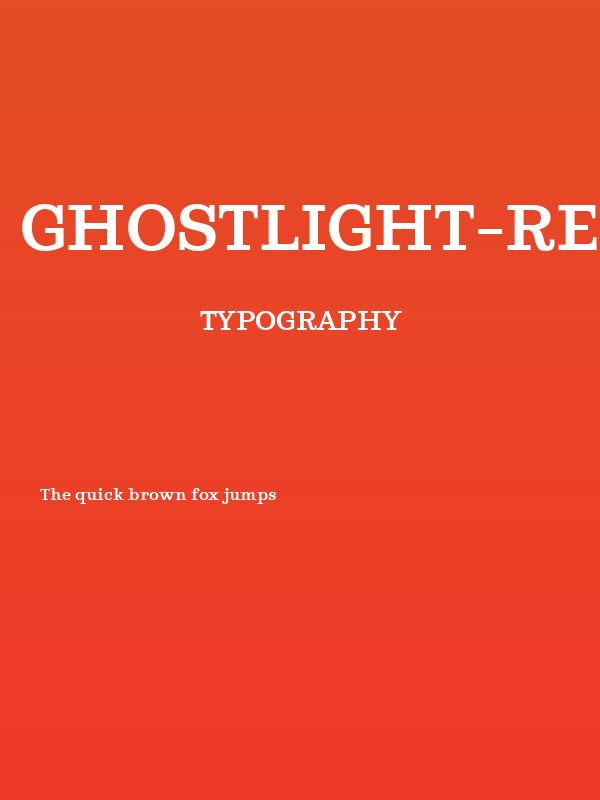 Ghostlight-Regular Poster