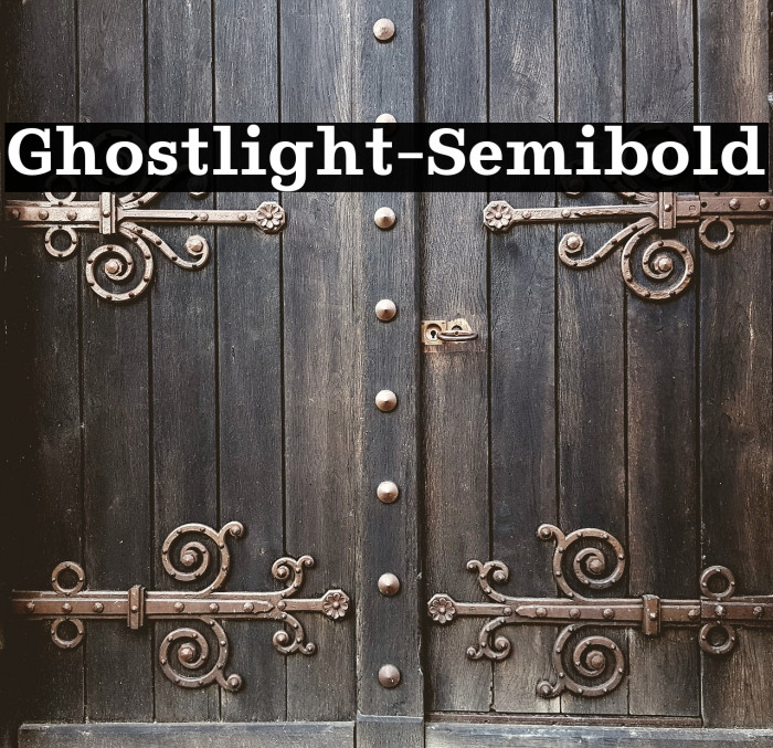 Ghostlight-Semibold फ़ॉन्ट examples