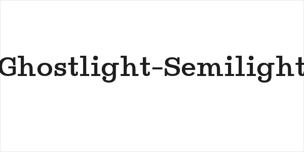 Ghostlight-Semilight Logo