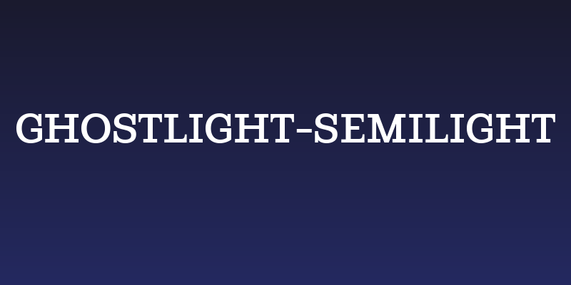 Ghostlight-Semilight Social Header