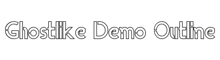 Ghostlike Demo Outline  Fuentes Gratis Descargar