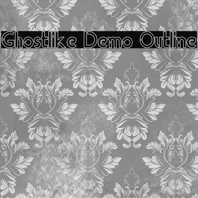 Ghostlike Demo Outline Font examples