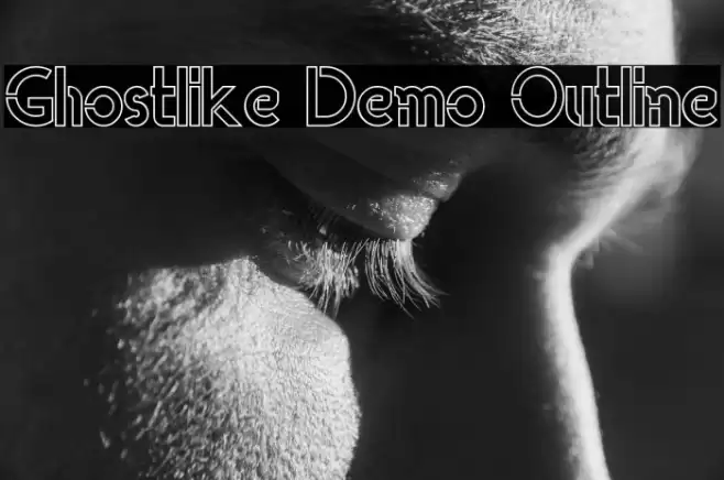 Ghostlike Demo Outline Font examples