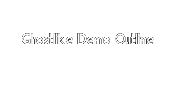 Ghostlike Demo Outline Logo