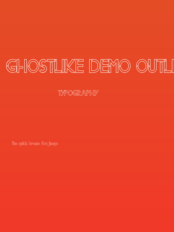 Ghostlike Demo Outline Poster