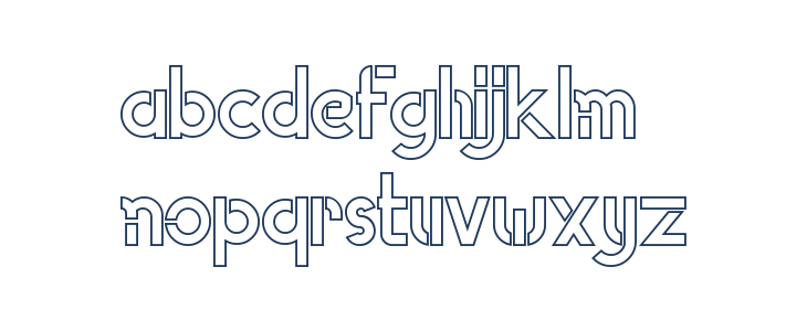 Ghostlike Demo Outline Lowercase