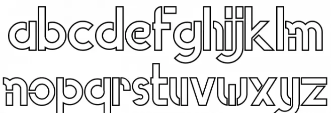 Ghostlike Demo Outline フォント 小文字