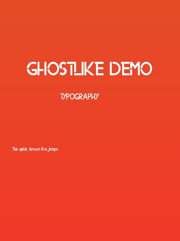 Ghostlike Demo Poster