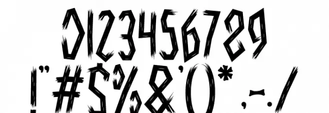 Ghostly Guffaws Broken Schriftart Anderer Schreiben