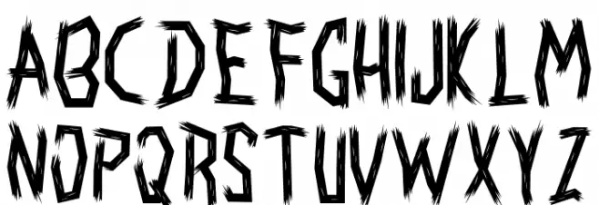 Ghostly Guffaws Broken Schriftart Groß