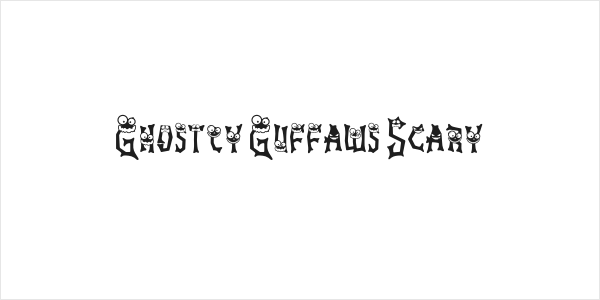 Ghostly Guffaws Scary Logo