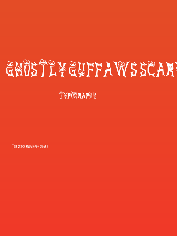 Ghostly Guffaws Scary Poster