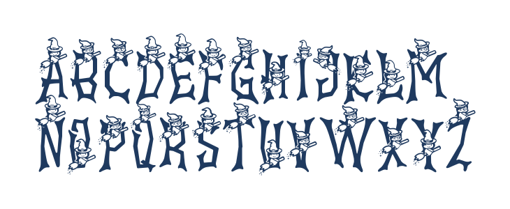 Ghostly Guffaws Witch Uppercase