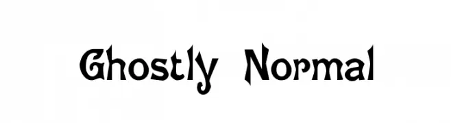 Ghostly Normal  Frei Schriftart Herunterladen