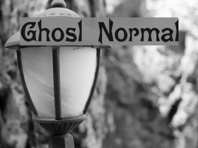 Ghostly Normal Font examples