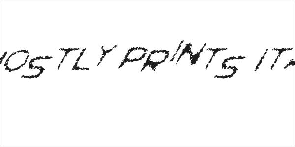 Ghostly Prints Italic Logo